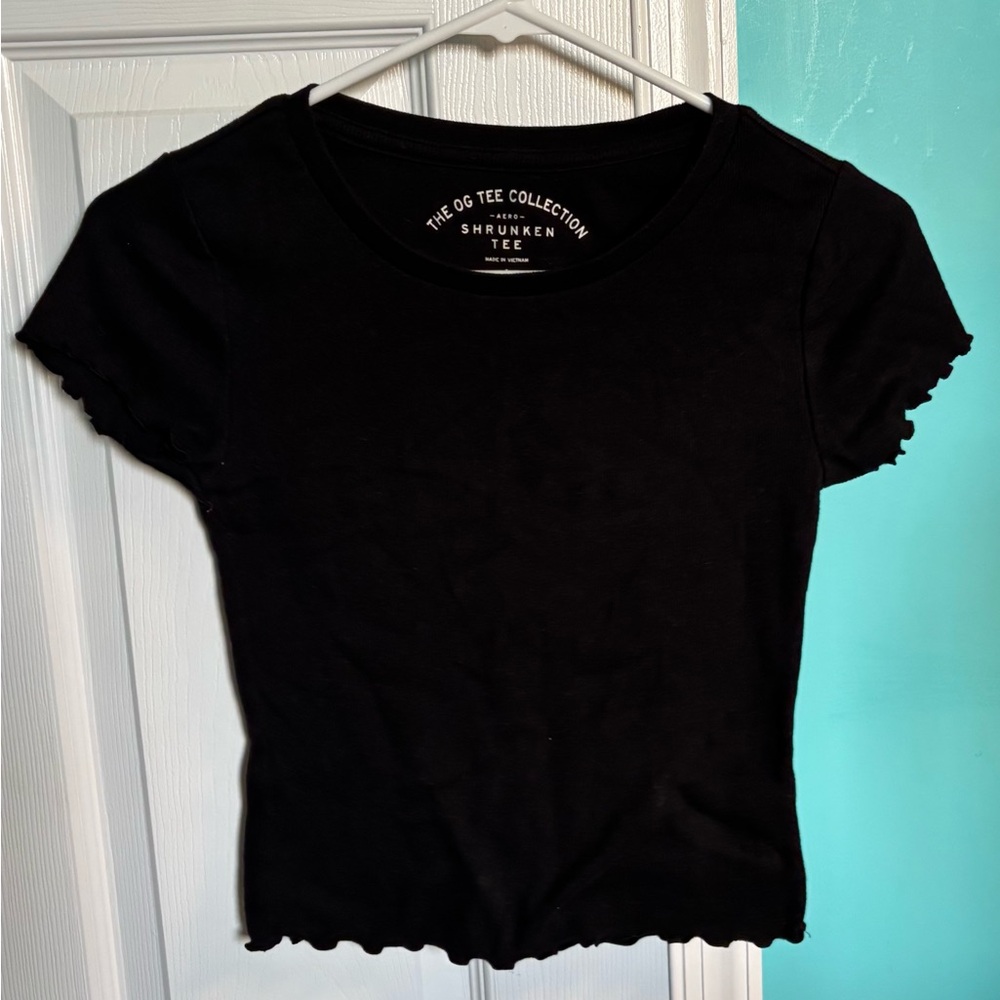 Aeropostale Black Crop Top